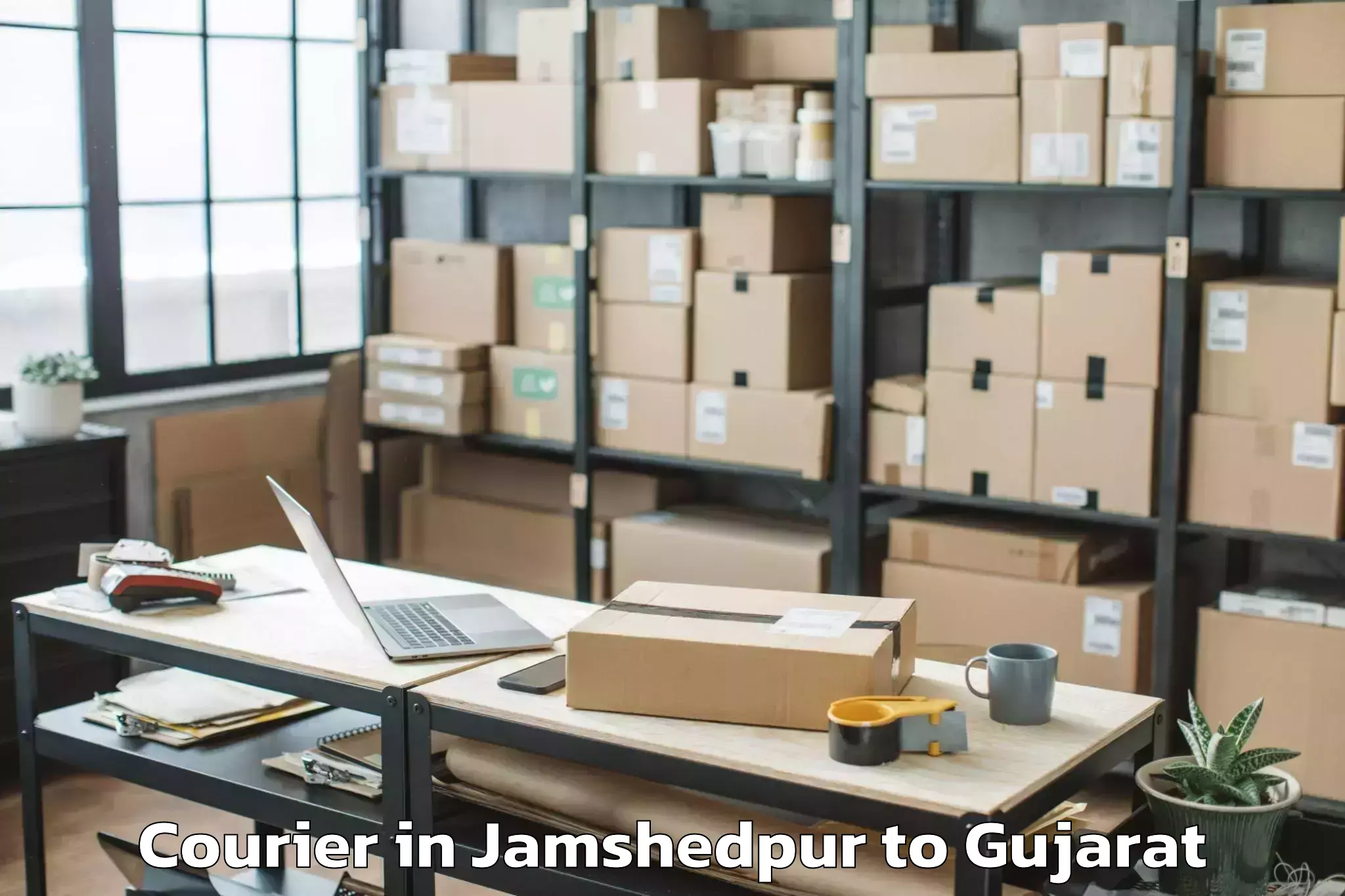 Professional Jamshedpur to Khedbrahma Courier